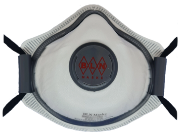 BM 02 PRO FFP1 NR valved professional conical dust respirator for comfortable protection.