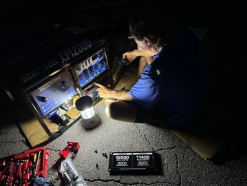 DuroMax FSEC - 15000HXT-25 with Gas Line connection, Micro Air EasyStart Soft Start 368, power cord,