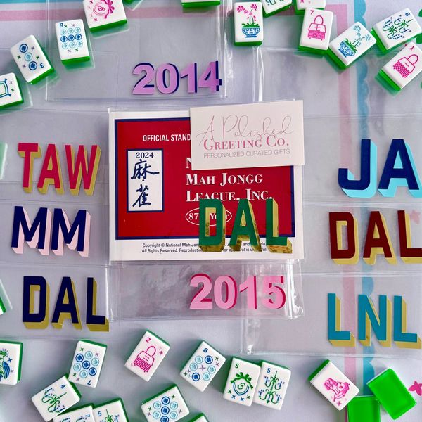 personalized mahjong card sleeve Personalized Mahjong Card Cover & Sleeve – Duckberry Designs