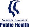 Logo of Los Angeles County Public Health with two blue profiles.