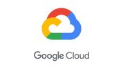Google Cloud logo with colorful design.