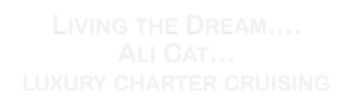 Living the dream ... Ali Cat ... luxury charter cruising