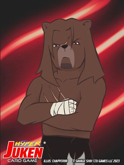 Mark the Grizzly Bear Hyper Juken Card Game