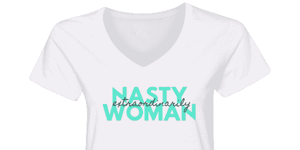 Extraordinarily Nasty Woman V-neck T-shirt