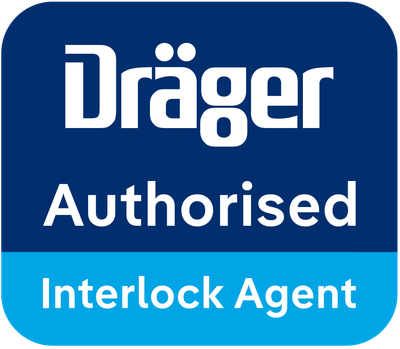 Dräger authorised interlock agent sign.