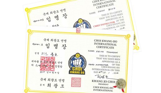 Instructor Certificates