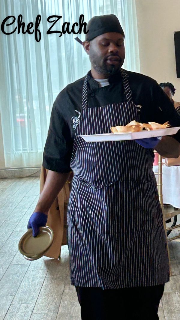 Chef Zach in action 