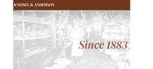 Vintage photo showcasing Knisel &amp; Anderson since 1883.