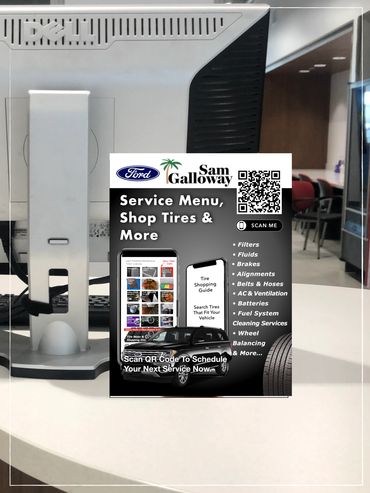 9" L x 12" W - Menu Poster