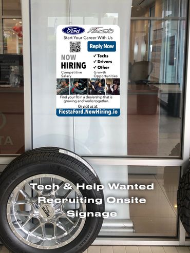 New Product -- Tech Recruiting Oil Change Stickers