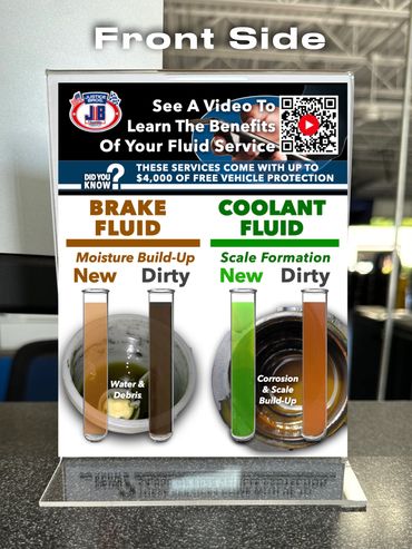 Brake Fluid Front/Transmission Fluid Back