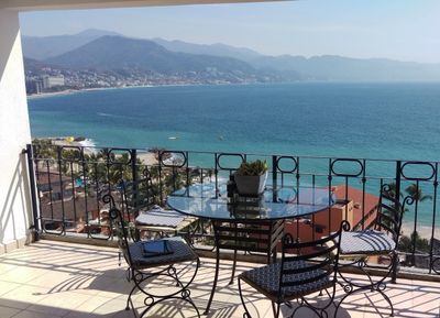 Amazing balcony view of Banderas Bay and downtown Puerto Vallarta