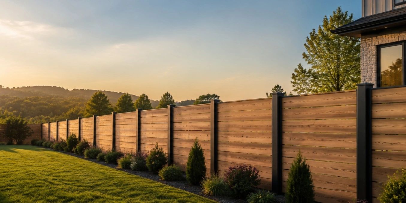 Premium Wood privacy fence installation