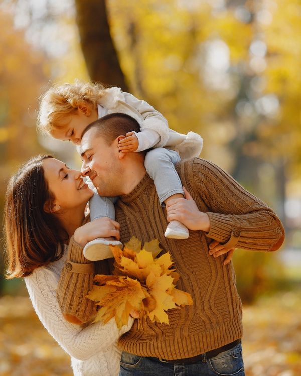 Happy, healthy family enjoying the outdoors