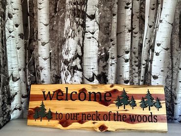 Wooden Welcome Board