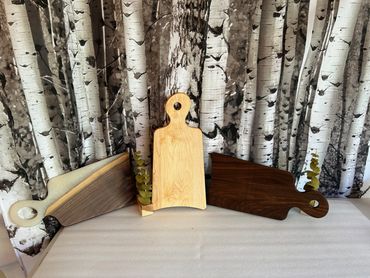 Plane wooden chopping boards