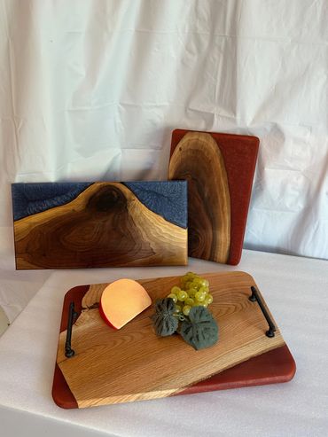 Various chopping boards