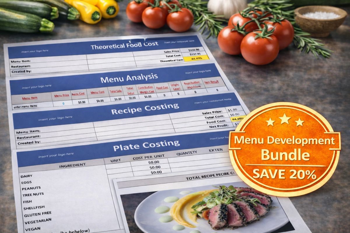 Menu Development Template Bundle