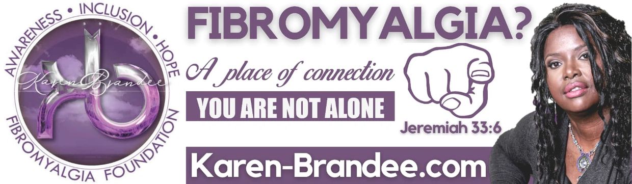 Fibromyalgia awareness and support with Karen Brandee, emphasizing connection and hope.