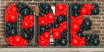 Letters and phrases balloon mosaics