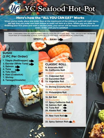 Sushi Menu 
