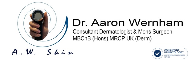 Dr Aaron GH Wernham
Consultant Dermatologist and Mohs Surgeon