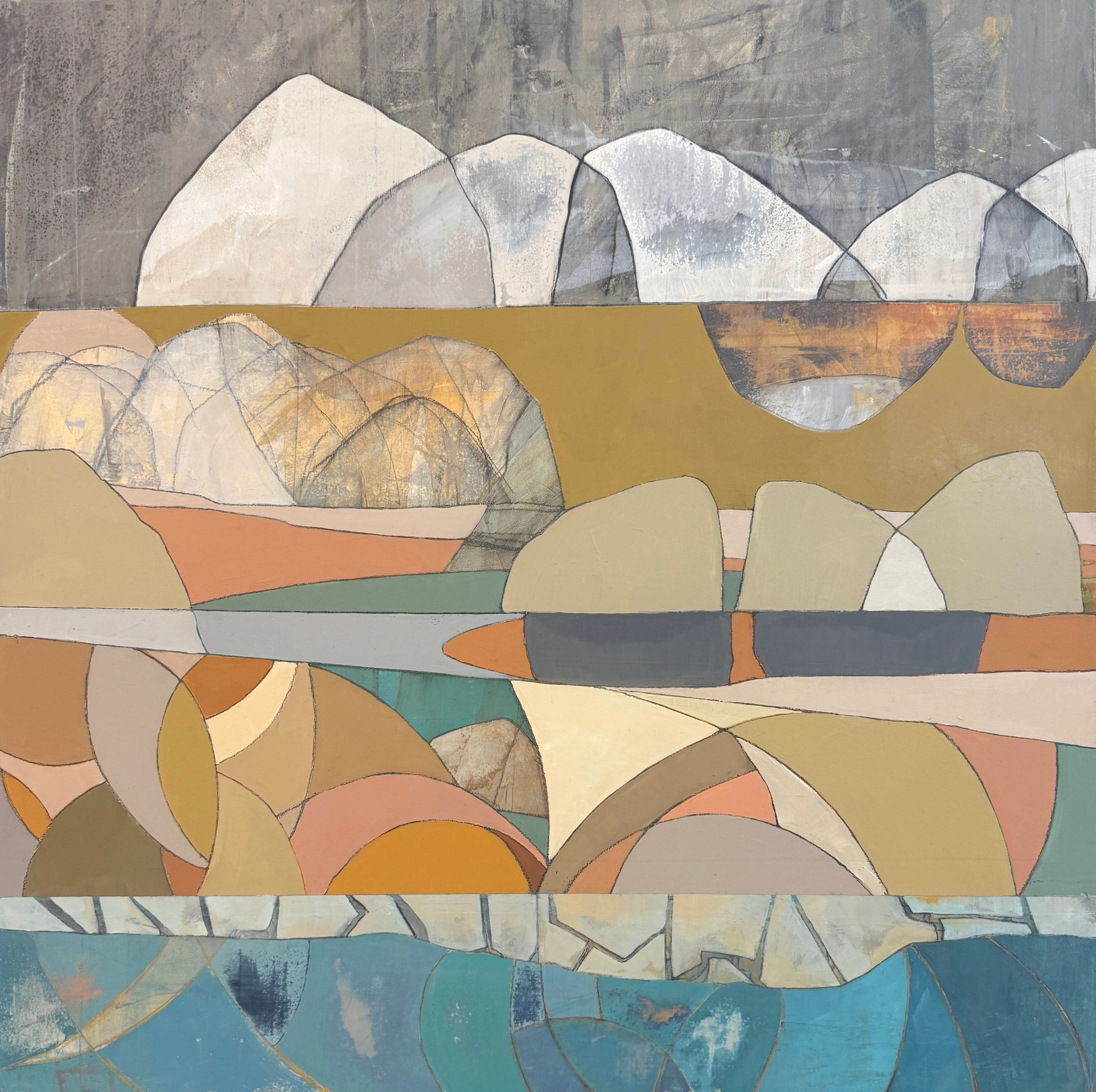 Underlying Belief, Graphite and Acrylic on Wood, 30x30x3 inches