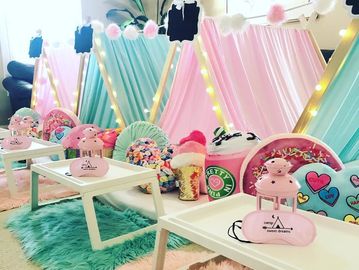  Camp Sweet Dreams Orlando slumber party tent rental theme sleepover teepee sugar rush cupcake donut
