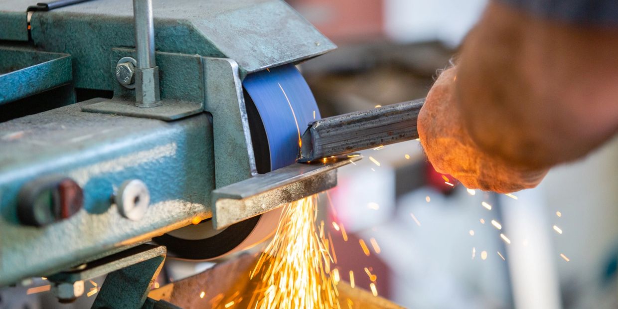 Preparing a metal tool using machinery