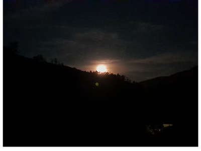 Moon rise at Casa Shen