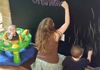 Blackboard wall... and my children :-)