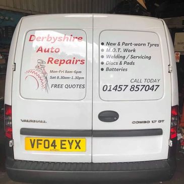 Derbyshire Auto Repairs Van