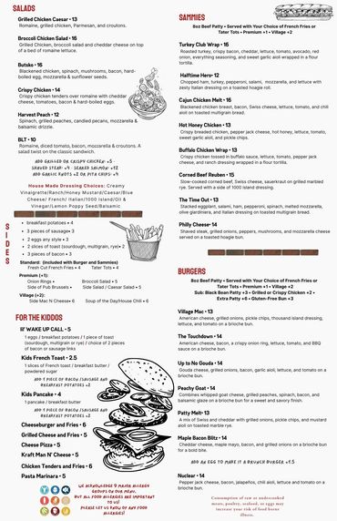 Brunch Menu available every Sunday 10am till 3pm. 