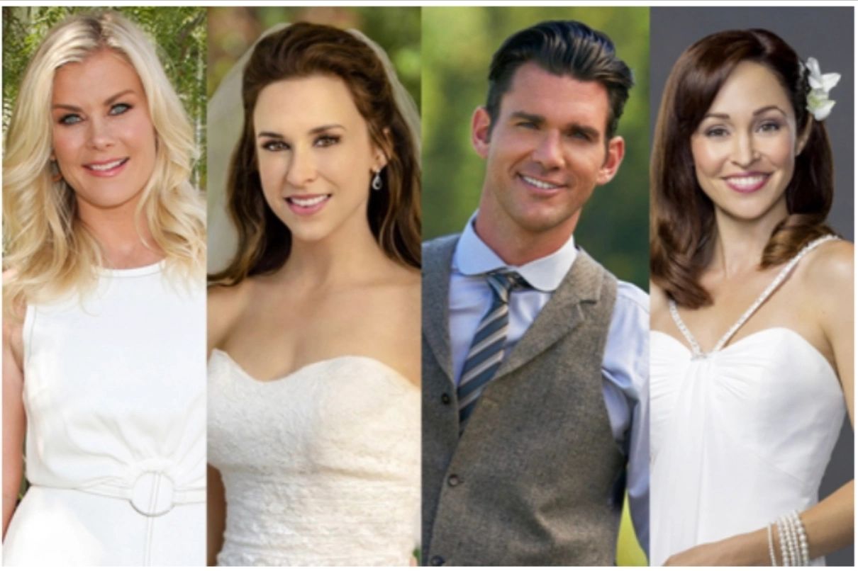 Lacey Chabert, Alison Sweeney, Autumn Reeser on The Wedding Veil