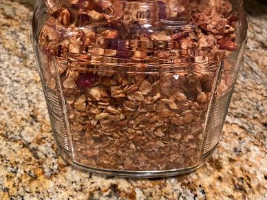 This granola is low in fat and has no added sugars
