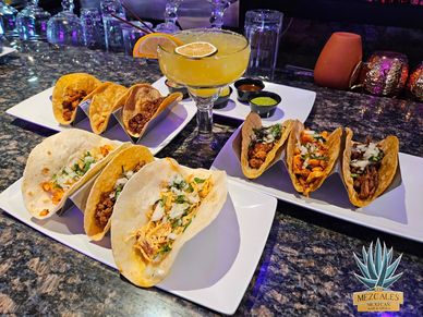 delicious chicken, ground beef, carnitas, veggie Tacos for just $2.99 every tuesday at los mezcales.