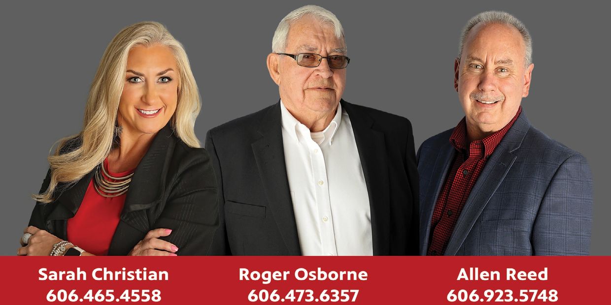 Professional photo of Sarah Christian, Roger Osborne, and Allen Reed with contact information.