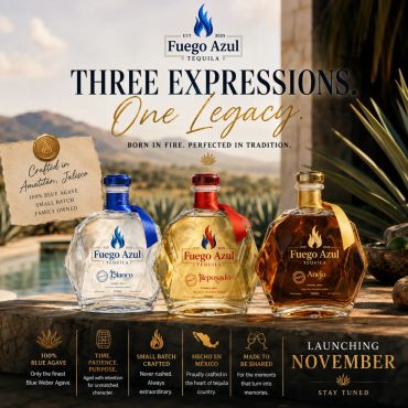 Fuego Azul Tequila with three bottle variants launching in November.
