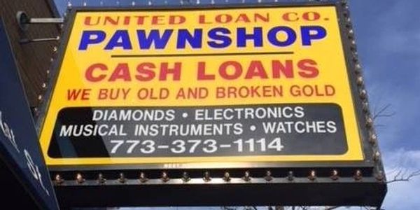 pawn shop, we buy gold and silver, broken and old gold, diamonds, electronics, musical instruments