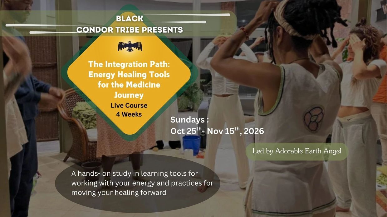 Black Condor Tribe presents energy healing tools course.