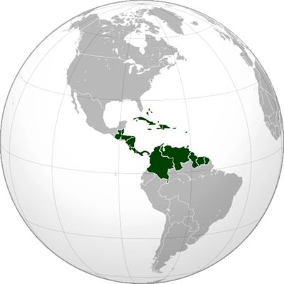 Región Caribe (en verde) - Wikipedia