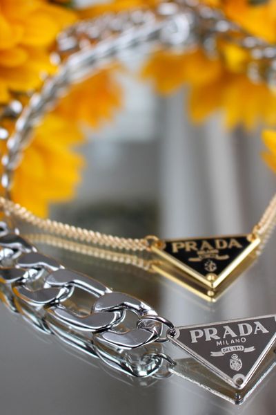 Repurposed Prada Necklace, Chains, Necklace, Jewellery