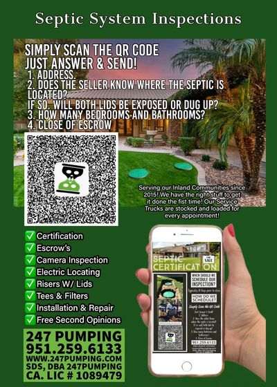 Schedule your Septic Inspection Today