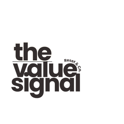 Logo with text 'the value signal'.