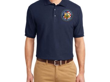 Polo Shirt available in Adult sizes S, M, L, XL, 2XL, 3XL  Colors: Navy, Black, Maroon, Gray, White