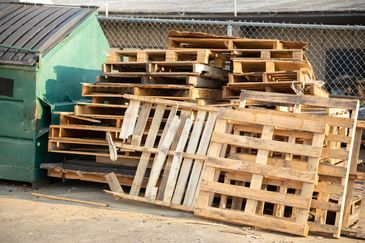 California Warehouse Broken Pallets