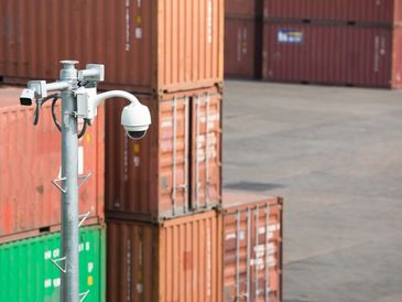 California Warehouse Surveillance Yard Security Container Camera System Riverside