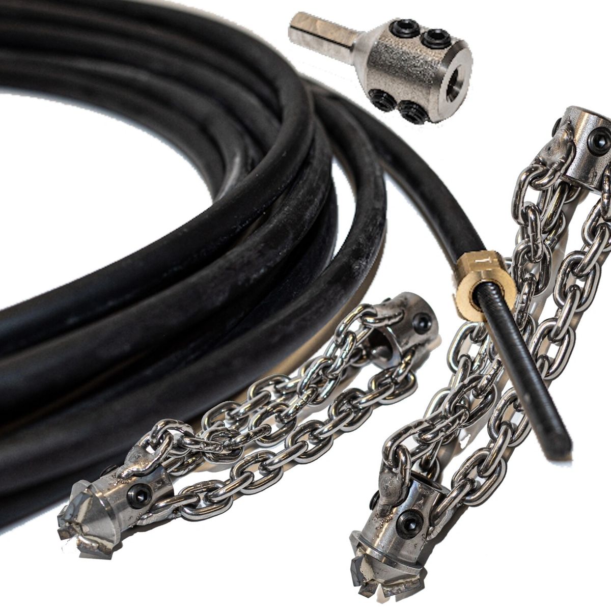 Blockage Removal Kit PVC Pipes 75mm (3") to 100mm (4")