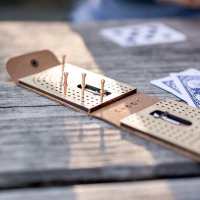 Cribbage Gifts Boards Leather Travel Case