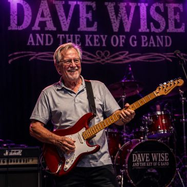 Guitarist Dave Wise performing on stage.